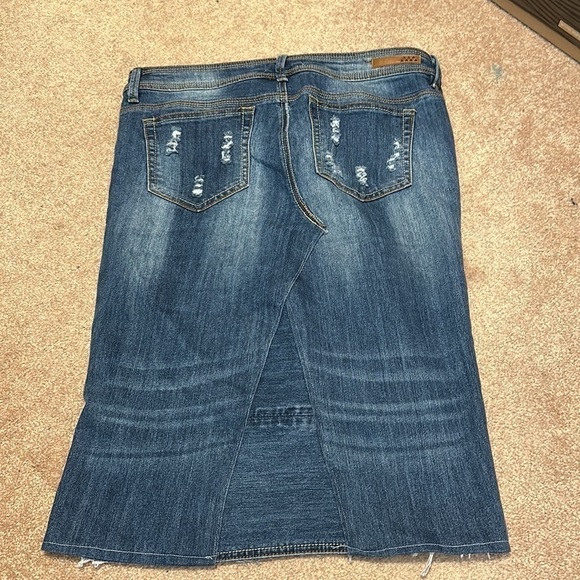 Vintage dollhouse roll-up skinny capri converted skirt size 11 - Picture 4 of 7